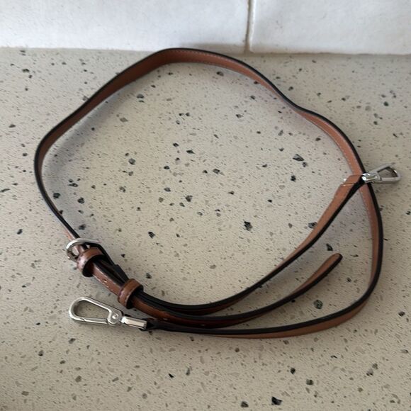 Calvin Klein Brown and Orange/Red Set Wallet and Phone Holder Crossbody Bags - Picture 11 of 14